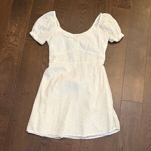 Hollister White Eyelet Dress